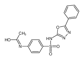 63776-59-0 N-[4-[(5-phenyl-1,3,4-oxadiazol-2-yl)sulfamoyl]phenyl]acetamide