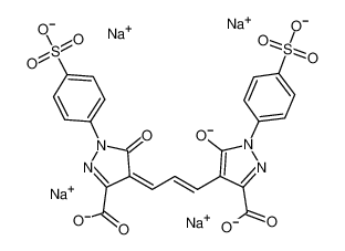 4-[3-[3-羧基-5-羟基-1-(4-磺苯基)-1H-吡唑-4-基]-2-亚丙烯基]-4,5-二氢-5-氧代-1-(4-磺苯基)-1-吡唑-3-羧酸二钾盐