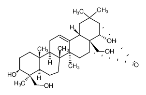17806-68-7 (3beta,16alpha,21alpha,22alpha)-16,21-环氧齐墩果-12-烯-3,22,24,28-四醇