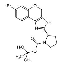 (S)-tert-butyl 2-(7-bromo-3,4-dihydrochromeno[4,3-d]imidazol-2-yl)pyrrolidine-1-carboxylate 1180672-04-1