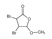 70828-01-2 structure, C5H6Br2O3