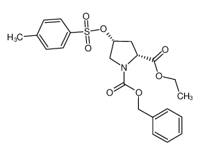 1-O-benzyl 2-O-ethyl (2R,4R)-4-(4-methylphenyl)sulfonyloxypyrrolidine-1,2-dicarboxylate 130830-60-3