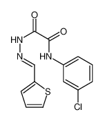 N-(3-chlorophenyl)-N'-[(E)-thiophen-2-ylmethylideneamino]oxamide 5379-18-0