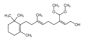 105426-94-6 (2Z,6E)-3-(dimethoxymethyl)-7-methyl-9-(2,6,6-trimethylcyclohex-1-en-1-yl)nona-2,6-dien-1-ol