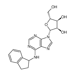 (2R,3R,4S,5R)-2-[6-[[(1R)-2,3-dihydro-1H-inden-1-yl]amino]purin-9-yl]-5-(hydroxymethyl)oxolane-3,4-diol 96392-15-3