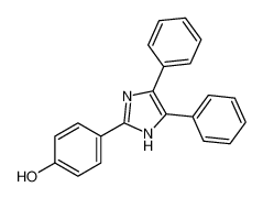 4 -(4,5-二苯-2-咪唑基)苯酚 4-(4,5-二苯基-1H-咪唑-2-基)苯酚