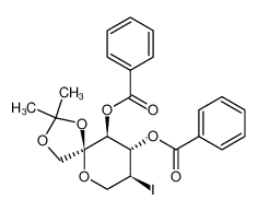 368452-03-3 3,4-di-O-benzoyl-5-deoxy-5-iodo-1,2-O-isopropylidene-β-L-sorbopyranose