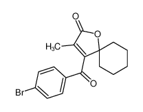 4-(4-溴苯甲酰基)-3-甲基-1-氧杂螺[4.5]癸-3-烯-2-酮