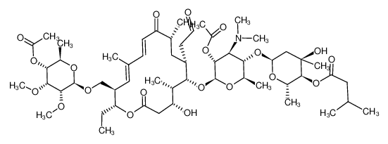 122825-65-4 spectrum, 2',4'''-di-O-acetyl-4''-O-isovaleryltylosin