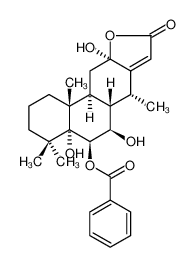 (4aR,5R,6R,6aS,7R,10aR,11aS,11bR)-4a,6,10a-trihydroxy-4,4,7,11b-tetramethyl-9-oxo-1,2,3,4,4a,5,6,6a,7,9,10a,11,11a,11b-tetradecahydrophenanthro[3,2-b]furan-5-yl benzoate 1228964-10-0