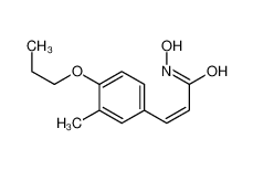 N-hydroxy-3-(3-methyl-4-propoxyphenyl)prop-2-enamide 26228-10-4