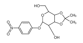 (3aS,4R,6R,7R,7aR)-4-(hydroxymethyl)-2,2-dimethyl-6-(4-nitrophenoxy)-4,6,7,7a-tetrahydro-3aH-[1,3]dioxolo[4,5-c]pyran-7-ol 29781-32-6