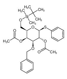 231616-37-8 spectrum, phenyl 2,4-di-O-acetyl-3-O-benzyl-6-O-(tert-butyldimethylsilyl)-1-thio-β-D-galactopyranoside