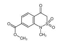 3,4-二氢-2,2-二氧代-7-甲氧基羰基-1-甲基苯并[2,1-c]噻嗪-4-酮