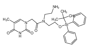 N-(2-Amino-ethyl)-N-[2-(tert-butyl-diphenyl-silanyloxy)-ethyl]-2-(5-methyl-2,4-dioxo-3,4-dihydro-2H-pyrimidin-1-yl)-acetamide