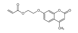 2-((4-methyl-2-oxo-2H-7-chromenyl)oxy)ethyl acrylate 124246-69-1