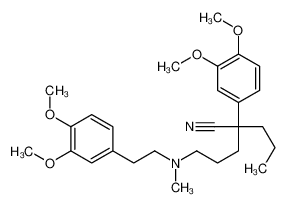 2-(3,4-dimethoxyphenyl)-5-[2-(3,4-dimethoxyphenyl)ethyl-methylamino]-2-propylpentanenitrile 959011-16-6