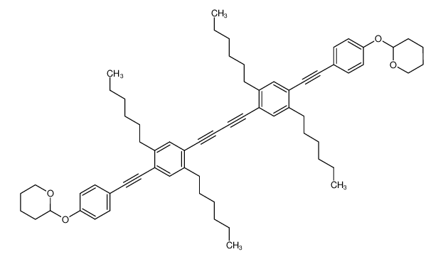 312624-93-4 spectrum, 1,4-bis(2,5-dihexyl-4-((4-((tetrahydro-2H-pyran-2-yl)oxy)phenyl)ethynyl)phenyl)buta-1,3-diyne