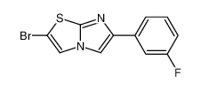 2-bromo-6-(3-fluorophenyl)imidazo[2,1-b][1,3]thiazole