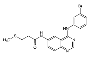 256409-22-0 spectrum, 4-(3-bromo phenyl amine)-6-(3-methylthio propionyl amine)-quinazoline