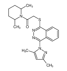 606122-46-7 structure, C22H27N5OS