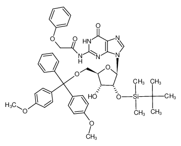 121058-84-2 structure, C45H51N5O9Si