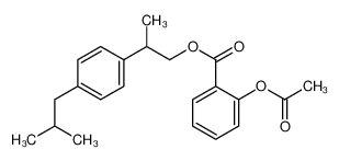 62394-53-0 2-[4-(2-methylpropyl)phenyl]propyl 2-acetyloxybenzoate