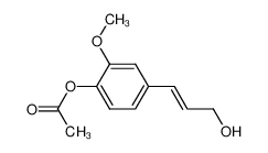 69017-41-0 spectrum, (E)-3-(4-acetyloxy-3-methoxyphenyl)-2-propen-1-ol