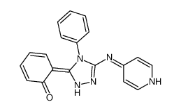 (6Z)-6-[4-Phenyl-5-(4-pyridinylamino)-2,4-dihydro-3H-1,2,4-triazo l-3-ylidene]-2,4-cyclohexadien-1-one 82619-95-2