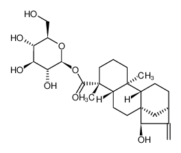 1-O-[(5β,8α,9β,10α,13α,15β)-15-Hydroxy-18-oxokaur-16-en-18-yl]-β- D-glucopyranose 60129-63-7