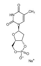 76567-90-3 structure, C10H12N2NaO7P