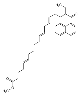 [(6E,9E,12E,15E)-20-甲氧基-20-氧代二十-6,9,12,15-四烯-3-基]萘-1-羧酸酯