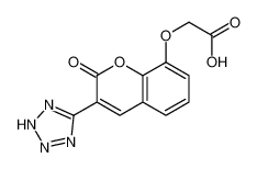 2-[2-oxo-3-(2H-tetrazol-5-yl)chromen-8-yl]oxyacetic acid 103876-48-8