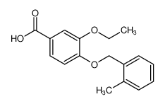 3-ethoxy-4-((2-methylbenzyl)oxy)benzoic acid 1019123-36-4