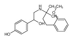 4-[1-hydroxy-2-[[4-(2-methoxyphenyl)-2-methylbutan-2-yl]amino]ethyl]phenol 72734-63-5