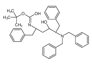 tert-butyl N-[(2S,4S,5S)-5-(dibenzylamino)-4-hydroxy-1,6-diphenylhexan-2-yl]carbamate 162849-93-6