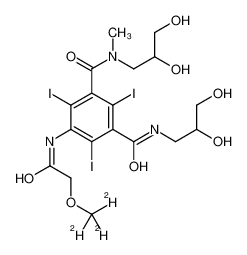 1189947-73-6 structure, C18H21D3I3N3O8