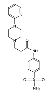 3-(4-pyridin-2-ylpiperazin-1-yl)-N-(4-sulfamoylphenyl)propanamide 86523-78-6