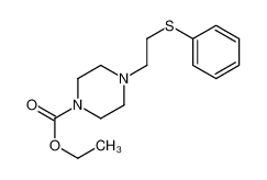 ethyl 4-(2-phenylsulfanylethyl)piperazine-1-carboxylate 88701-84-2