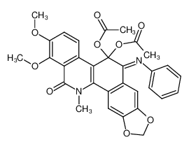 72584-80-6 11,11-diacetoxy-11,12-dihydro-12-phenyliminooxychelerythrine