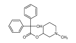 (1-methylpiperidin-3-yl) 2-hydroxy-2,2-diphenylacetate 3321-80-0