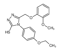 4-(4-乙氧基苯基)-5-[(2-甲氧基苯氧基)甲基]-2H-1,2,4-三唑-3-硫酮