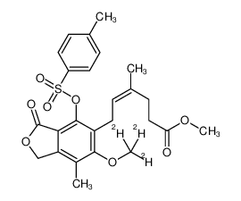 1185240-84-9 structure, C25H25D3O8S