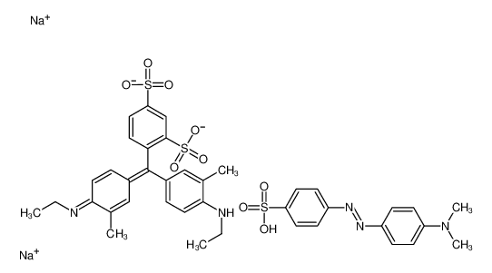 62758-15-0 structure, C39H41N5Na2O9S3