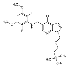 1513859-43-2 spectrum, N-[(4-chloro-1-{[2-(trimethylsilyl)ethoxy]methyl}-1H-pyrrolo[2,3-b]pyridin-5-yl)methyl]-2,6-difluoro-3,5-dimethoxyaniline