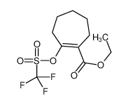 Ethyl 2-(((trifluoromethyl)sulfonyl)oxy)cyclohept-1-enecarboxylate 144242-09-1