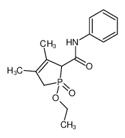 1-ethoxy-3,4-dimethyl-1-oxo-2,5-dihydro-1H-1λ5-phosphole-2-carboxylic acid anilide