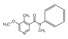 5-methoxy-N,4-dimethyl-N-phenylpyridine-3-carboxamide 1105675-65-7