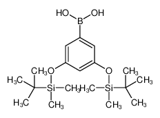 350035-52-8 structure, C18H35BO4Si2