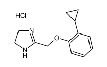 2-[(2-cyclopropylphenoxy)methyl]-4,5-dihydro-1H-imidazole,hydrochloride 40600-13-3